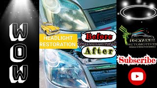 How to Restore Faded Car Headlights to LikeNew Condition lokyanamautomotives [upl. by Aiduan]