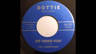 The Ambertones  One Summer Night [upl. by Leile595]