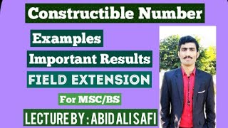 Constructible Number  Definition  Examples  Field Extension By MATH POINT ACADEMY [upl. by Aihsital]