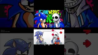 FNF FRIDAY NIGHT FUNKIN VS SANS VS SONIC FNFMODSHARD shorts sans sonic [upl. by Trenton]