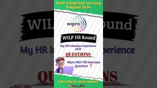 Wipro WILP HR Interview Experience 2024  Questions wipro wiprowilp wilp interview shorts [upl. by Jaban458]