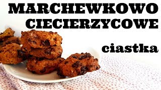 CIASTKA CIECIERZYCOWO  MARCHEWKOWE  Zdrowy wegański deser  Healthy Omnomnom [upl. by Adnilram]