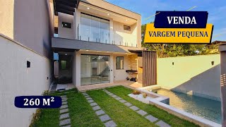 VARGEM PEQUENA NOVÍSSIMA CASA CONTEMPORÂNEA 260M² CONDOMÍNIO FECHADO 4 SUÍTES 5 BANHEIROS 4 VAGAS [upl. by Yroggerg]