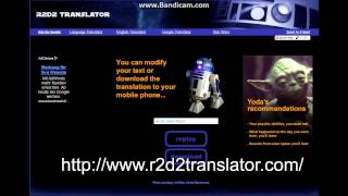 R2D2 Translator  star wars  funny websites [upl. by Leasa]