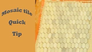 Mosaic tile quick tip with Kerdi [upl. by Gunning]