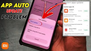 How To Stop Auto Update Apps In Redmi Auto App Update ProblemAutomatic App Update Kaise Band Karen [upl. by Poler]