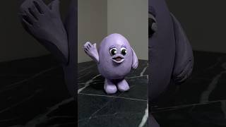 Woow💕Sculpting Grimace plasticine art clay relax sculpting subscribe artist [upl. by Gensler837]