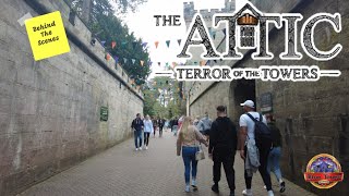 THE ATTIC BEHIND THE SCENES  Scarefest Alton Towers 2023 [upl. by Bannerman]