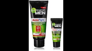 Garnier Men Acno fight face wash Review Price How to Use in Hindi [upl. by Farrar]