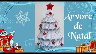 Árvore de Natal com Papel Reciclado  DIY [upl. by Halford]