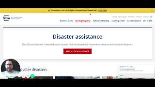 SBA Disaster Loan Application STEP BY STEP FULL WALKTHROUGH [upl. by Illene]