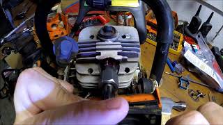 DIY HeliCoil Chainsaw Repair Stripped Spark Plug Repair SavAThread Kit without Cylinder Removal [upl. by Hospers]