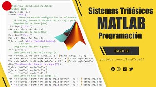 Sistemas TRIFÁSICOS programación en MATLAB ⚡ Circuito DELTA DELTA Trifásico MATLAB [upl. by Nitaf301]