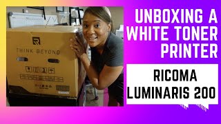 Unboxing White Toner Printer  Ricoma Luminaris 200 RP  Ricoma 16x20 Heat Press Unboxing [upl. by Quickel]