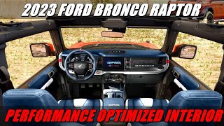 2023 Ford Bronco Raptor Interior Review [upl. by Sivel]