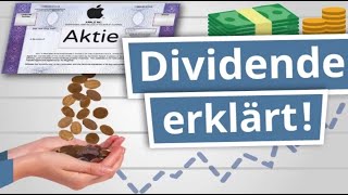 Was sind Dividenden Aktien Dividende einfach erklärt  Finanzlexikon [upl. by Suki884]