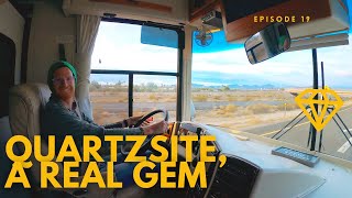 Quartzsite AZ Desert Boondocking  Full Time RV Class A Motorhome Life [upl. by Susannah279]