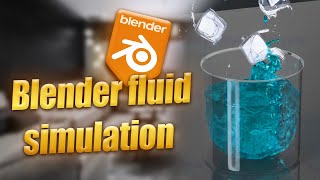 شرح فيزيائية الماء والثلج في Blender دليلك المتكامل للتأثيرات الواقعية [upl. by Amled]