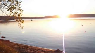 Lake  Lac Maskinonge StGabriel de Brandon un beau couche du soleil  beutiful sunset [upl. by Hamish215]