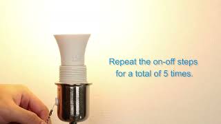 How to Reset the Meross Smart LED Light Bulb MSL120HK [upl. by Annil]