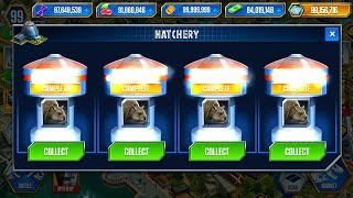 UNLOCKED GLYPTODON 999 HATCH  JURASSIC WORLD THE GAME [upl. by Notyal]