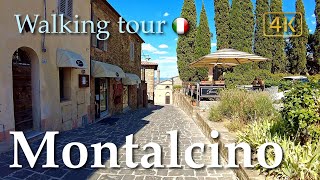 Montalcino Tuscany Italy【Walking Tour】History in Subtitles  4K [upl. by Atel]