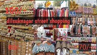 dilsuknagar street shopping  earrings  street shopping streetshopping earrings [upl. by Ariajaj430]