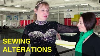 How to Fix Bad Armholes and Loose Neckline On Womens Ice Skating Leotard [upl. by Tidwell]