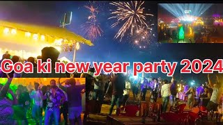 crazy new year celebration in Goa Beach Baga beachGoa beachgoa new year party [upl. by Ayaet]