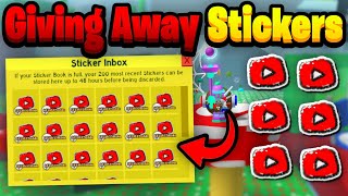 YOUTUBE STICKER GIVEWAY ⚠️JOIN WHILE YOU CAN⚠️Beesmas Update [upl. by Santos454]