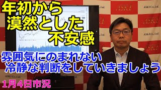 2024年1月4日【年初から漠然とした不安感 雰囲気にのまれない冷静な判断をしていきましょう】（市況放送【毎日配信】） [upl. by Kerrison]