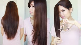 The Best Hair Hack ♥ How to Cut amp Layer Your Hair at Home [upl. by Saticilef901]