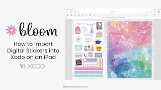 Tutorial How to Import Digital Stickers in XODO [upl. by Dleifrag410]
