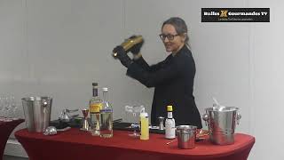 Sommellerie  sélection France concours Europe Afrique  atelier cocktail avec Pascaline Lepeltier [upl. by Nednerb]