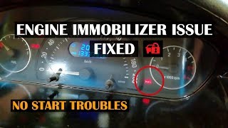 Engine Immobiliser Issue and No Start Fixed  How to Reset Engine Immobiliser  Daily Hands [upl. by Elik]