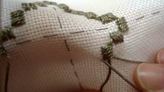 Hardanger Embroidery Lesson 4 Ending and Starting a Thread [upl. by Sheppard567]