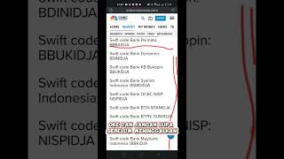 Swift code bank shortsswiftcodeswiftcodebankakunpembayaranfbpromonetissifbprofbpro [upl. by Materi]