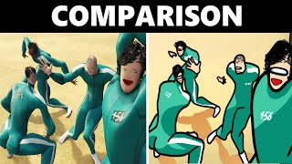 COMPARISON 2 Pro Squid Game Players be like [upl. by Urial]