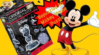 Bepuzzled 3D Crystal Puzzle Mickey Mouse Time Lapse [upl. by Siriso]