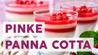 Allererste Sahne Bei dieser pinken Panna Cotta isst das Auge mit [upl. by Nnelg]