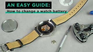 How to change a watch battery  3 techniques [upl. by Catton]