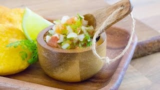 Pebre Chileno  Chilean Salsa  Vegan  Raw  GF [upl. by Veradis]