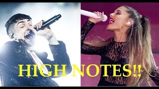 Male Singers Hitting Female Singers HIGH NOTES [upl. by Lrad]