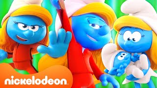 Every Smurfette Moment in The Smurfs 🔵  37 Minute Compilation  Nicktoons [upl. by Uriel]