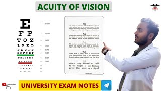 Acuity Of Vision  Visual Acuity  Special Sense Physiology [upl. by Morissa]