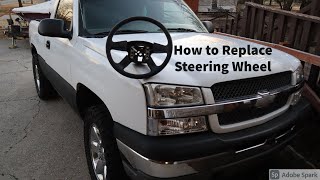 How to Replace a steering wheel on 0306 Silverado [upl. by Scarrow]