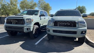 Comparison of TRD PRO Tundra and Sequoia [upl. by Fifi]