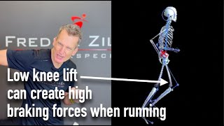 Low knee lift can create high braking forces when running [upl. by Nicoli]