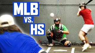 High School Batters Vs MLB Pitcher [upl. by Aowda]