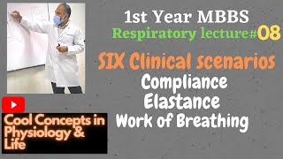 8 SIX Clinical scenarios on Compliance Elastance amp Work of Breathing 1st Year MBBS [upl. by Airetnuhs]